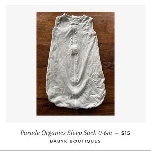 Parade Organics Sleep Sack 0-6m